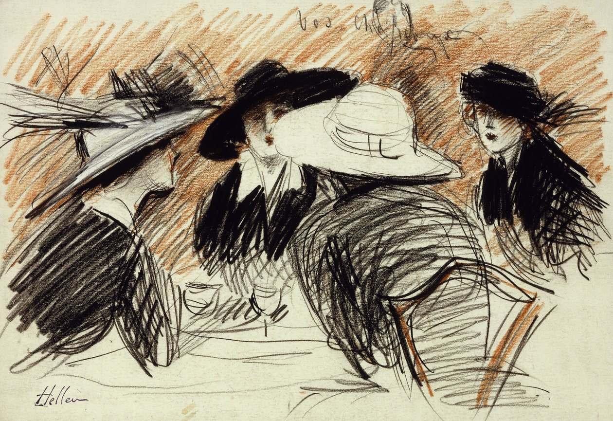 Vos Chapeux: Ladies at the Ritz, New York, 1913 av Paul Cesar Helleu