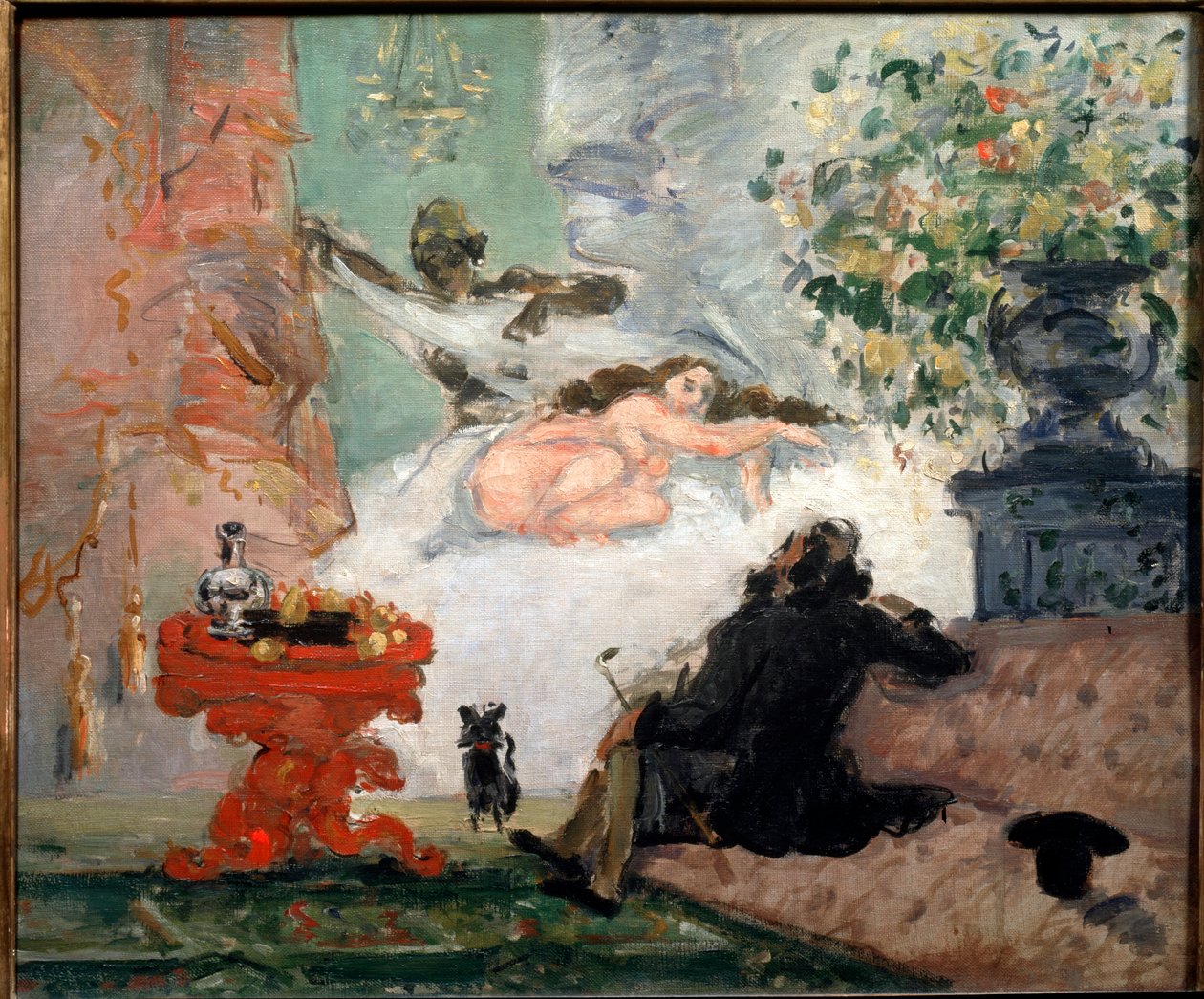 En moderne Olympia (olje på lerret av Paul Cézanne