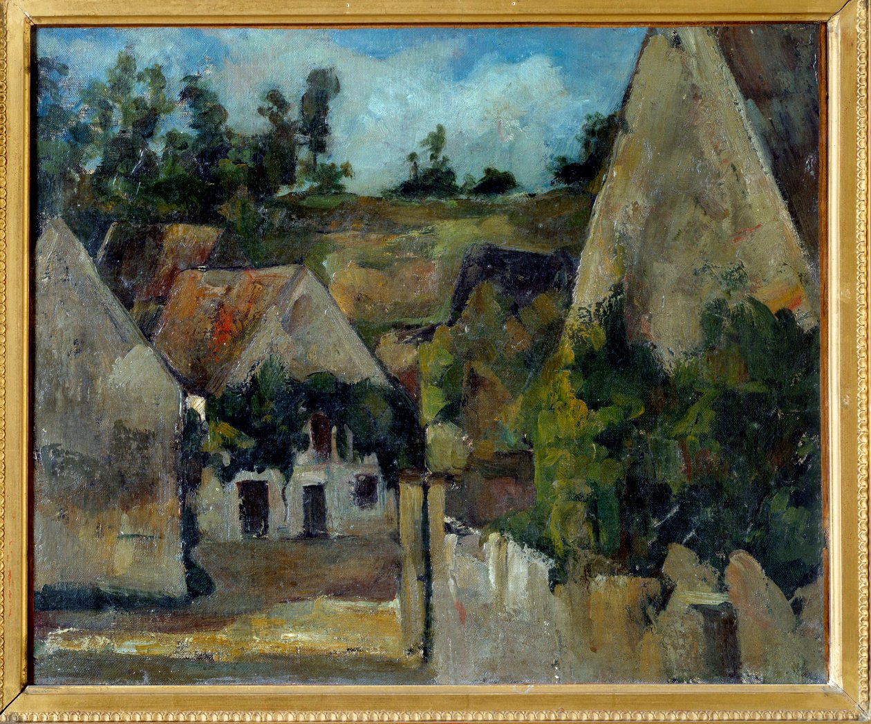 Korsvei av rue Remy i Auvers sur Oise (Auvers-sur-Oise) Maleri av Paul Cezanne (1839-1906) 1873 Søn. 0,38 x 0,45 m Paris, Orsay-museet av Paul Cézanne