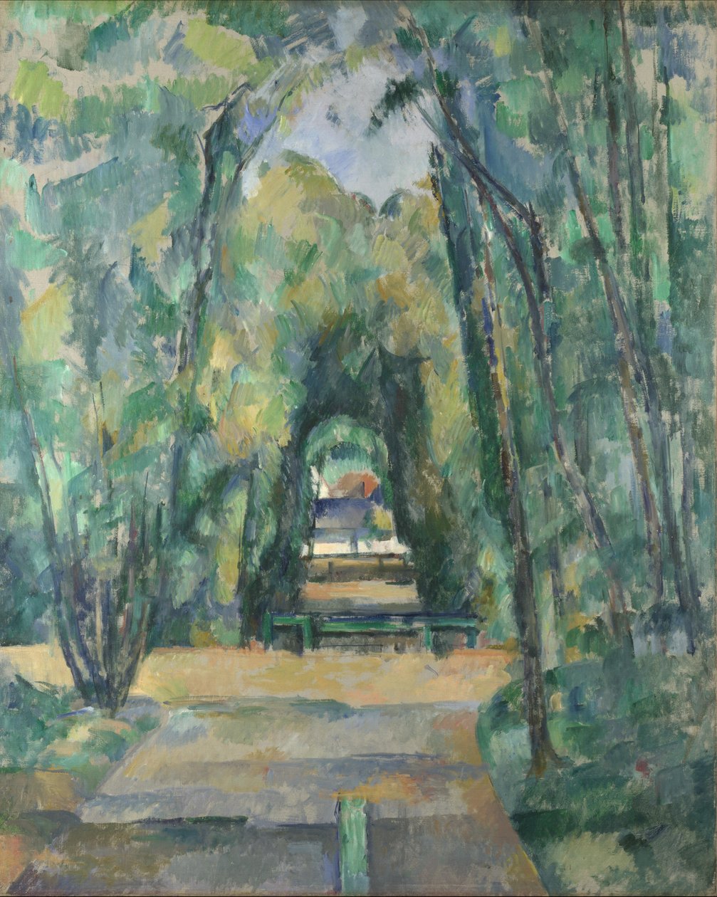 Cezanne, Paul (1839-1906) Avenue at Chantilly Olje på lerret 1888 National Gallery, London 82x66 av Paul Cézanne
