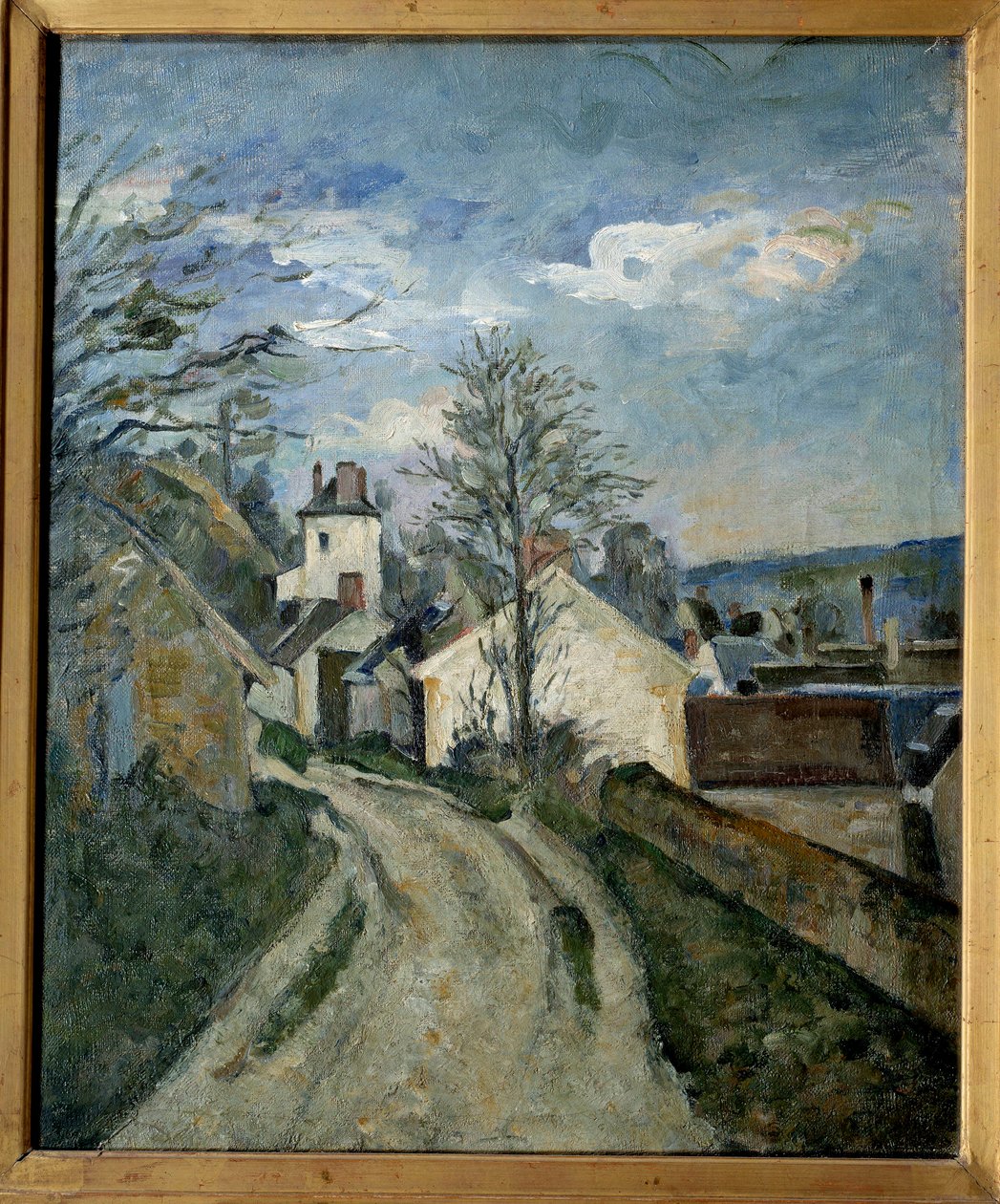 Doktor Gachets hus i Auvers. Maleri Paul Cezanne (1839-1906) av Paul Cézanne
