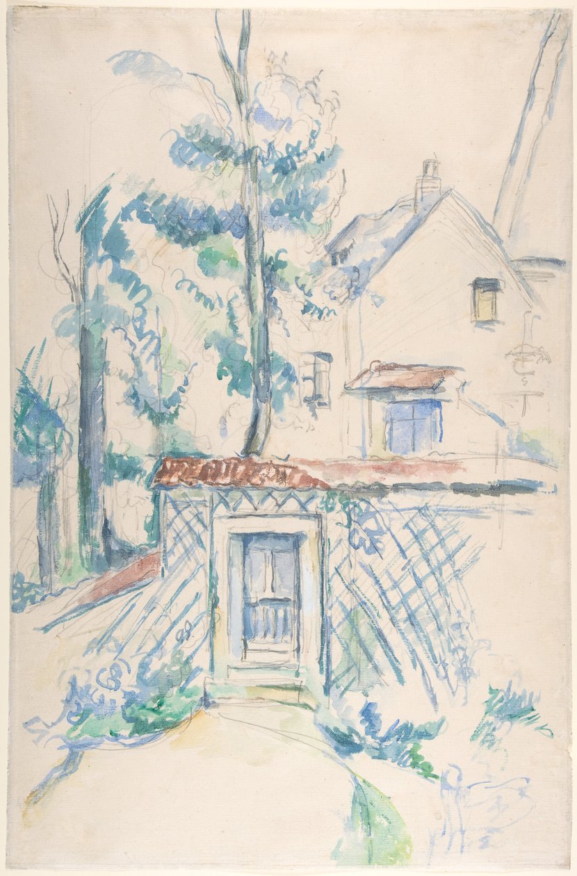 Inngang til en hage av Paul Cézanne