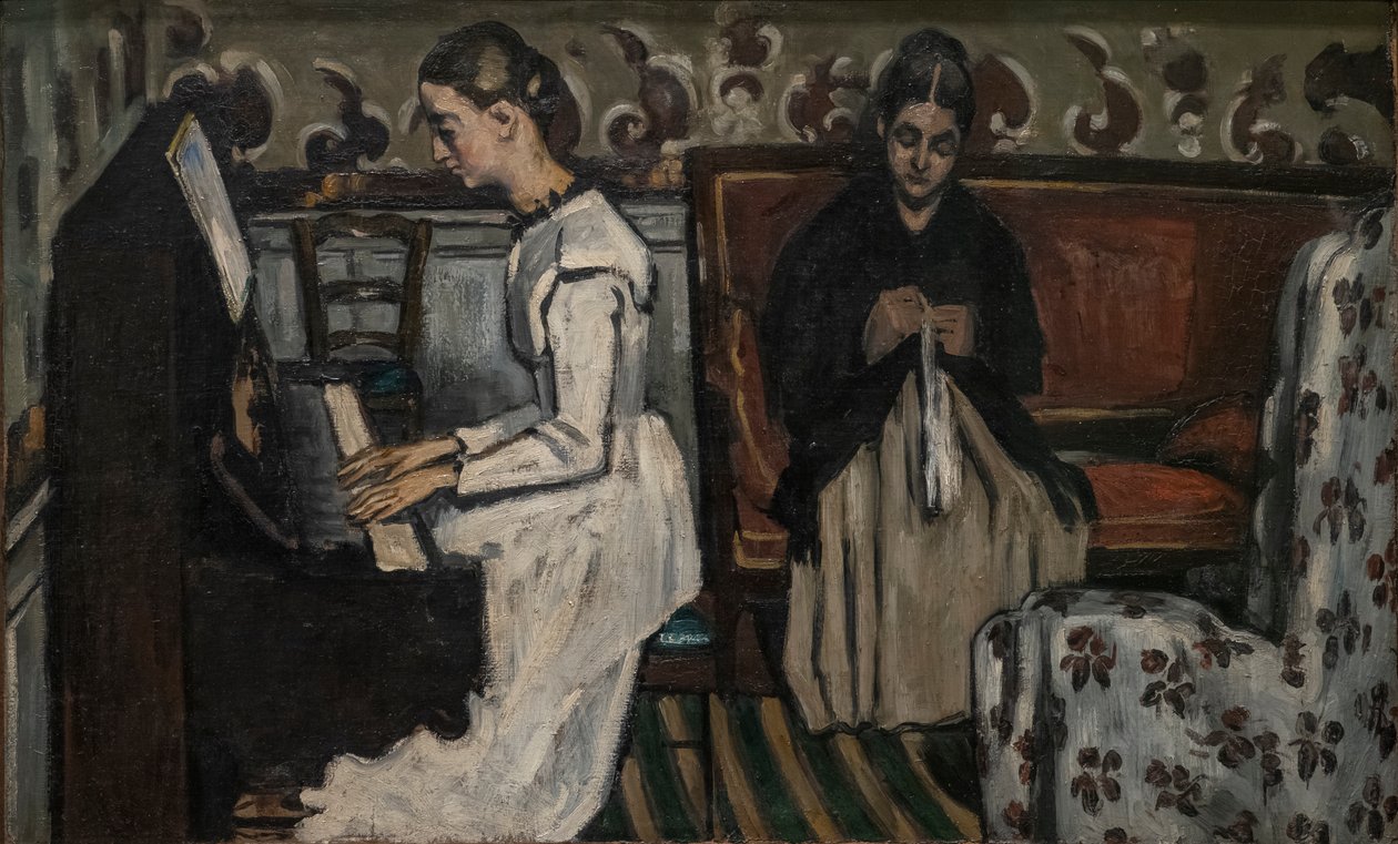 Jente ved pianoet (Overture til "Tannhäuser") av Paul Cézanne