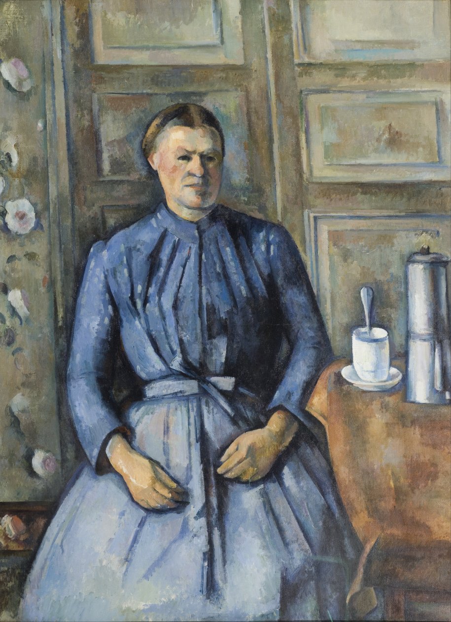 Kvinnen med kaffekannen av Paul Cézanne