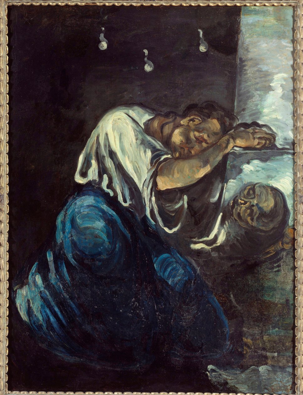 La madeleine ou la pain Maleri av Paul Cezanne (1839-1906) 1869 Søn. 1,65x1,25 m Paris, musee d
