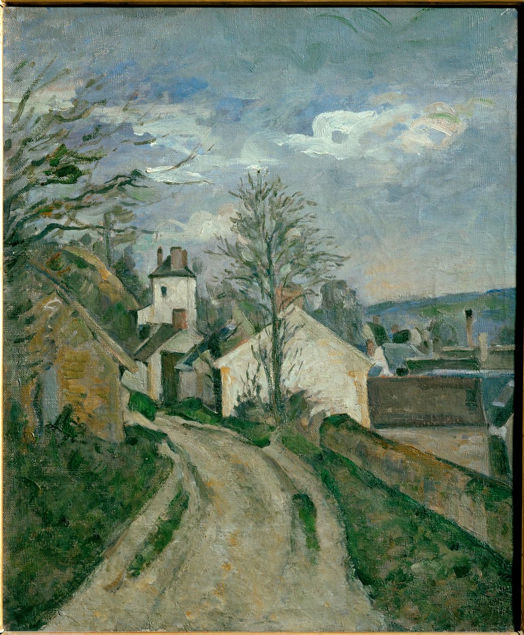 Doktor Gachets hus i Auvers (olje på lerret) av Paul Cezanne