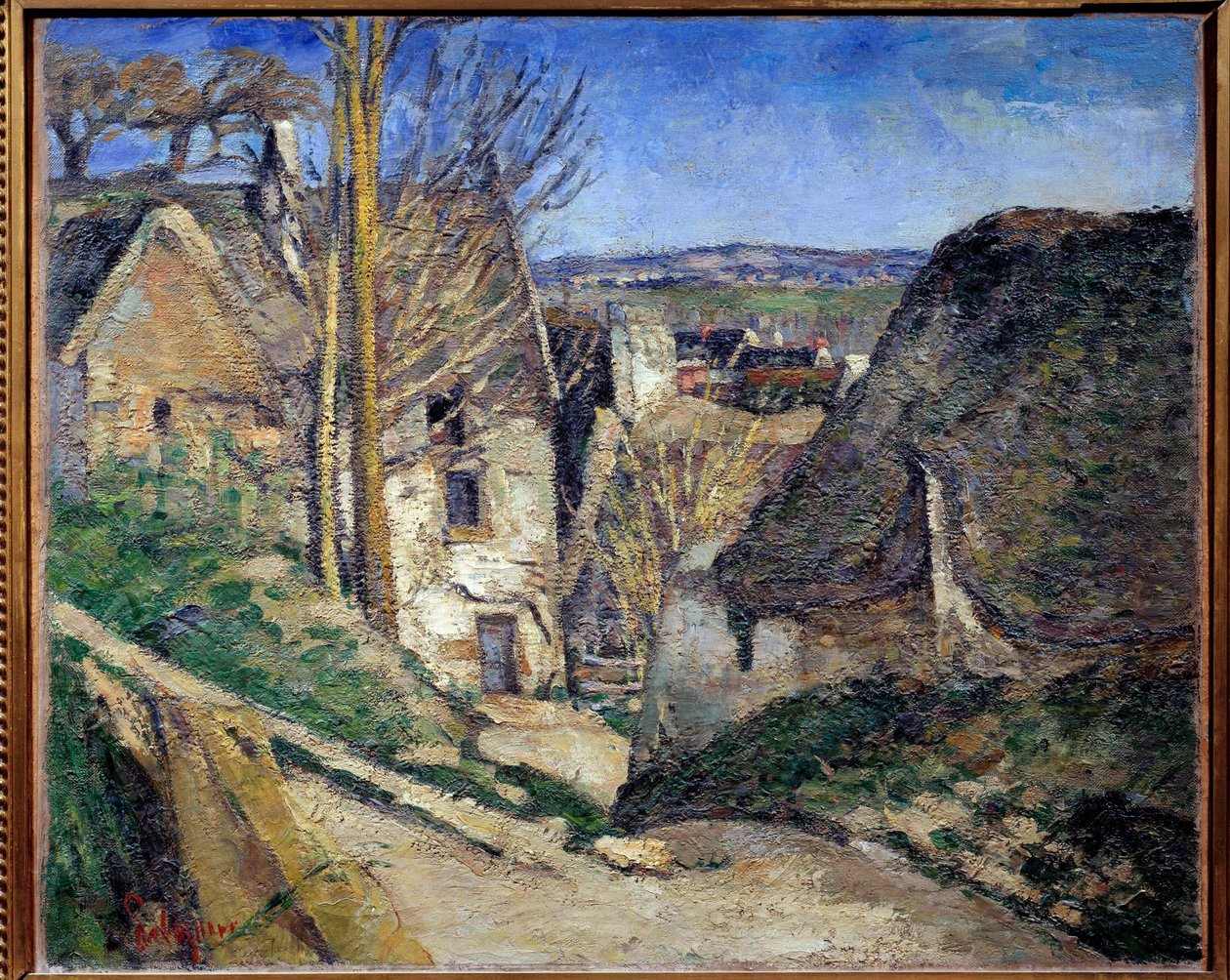 La maison du hangdu Maleri av Paul Cezanne (1839-1906) 1873 Søn. 0,55x0,66 m Paris, Orsay-museet av Paul Cézanne