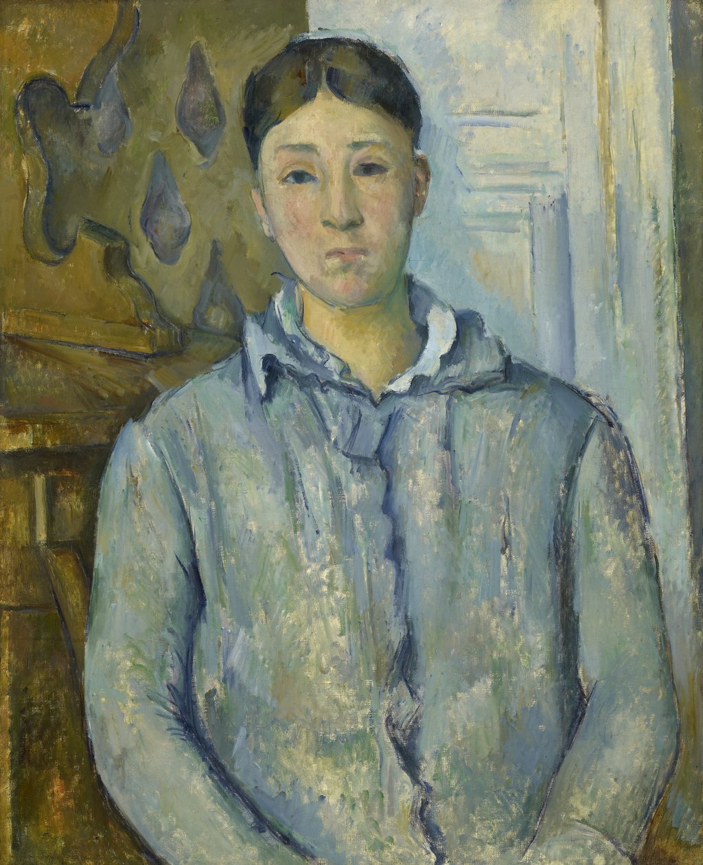 Madame Cezanne i blått av Paul Cézanne