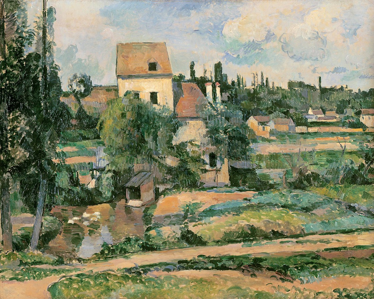 Moulin de la Couleuvre ved Pontoise av Paul Cézanne
