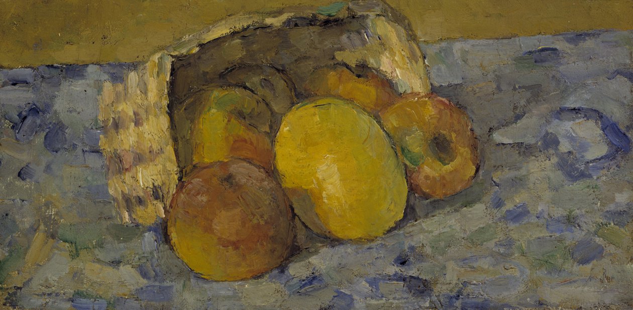 Veltet kurv med frukt, ca. 1877 (olje på lerret) av Paul Cézanne