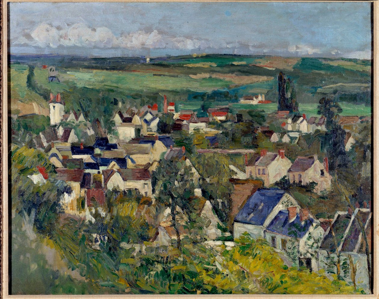 Panoramautsikt over Auvers-sur-Oise av Paul Cézanne