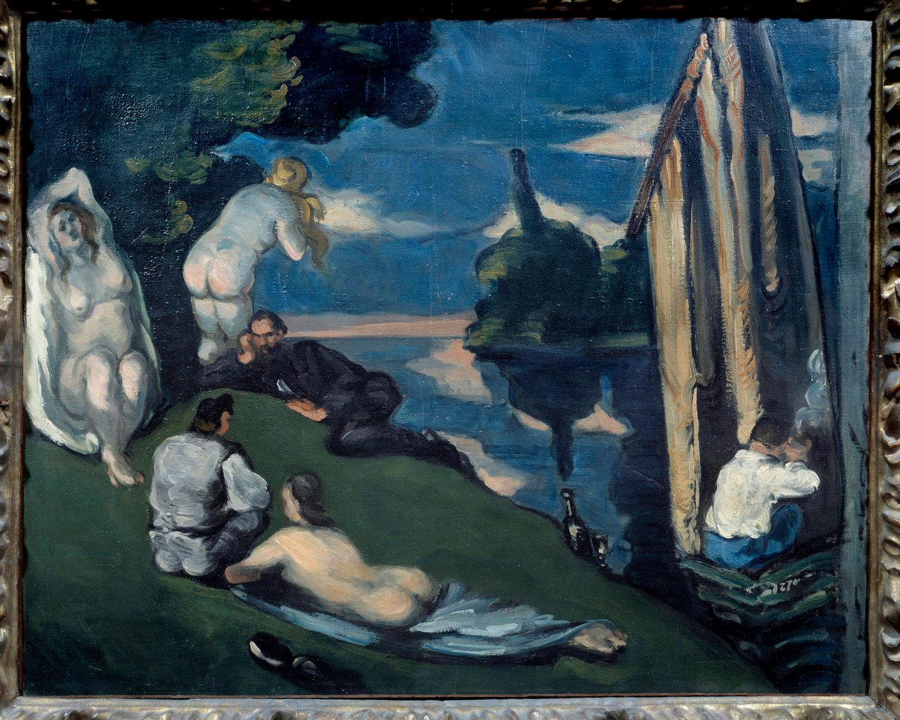 Pastoral, eller idyll av Paul Cézanne
