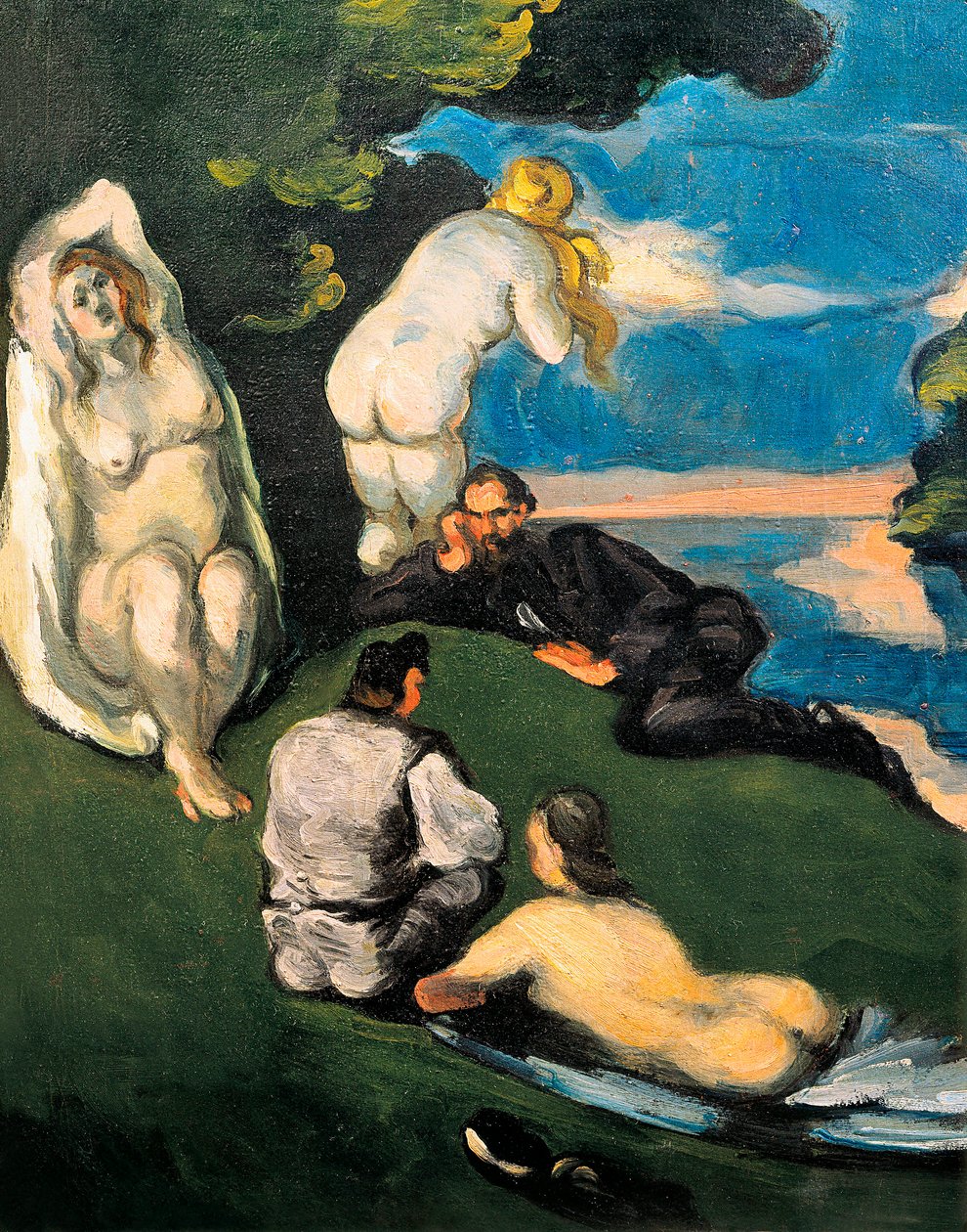 Pastoral, eller idyll av Paul Cézanne