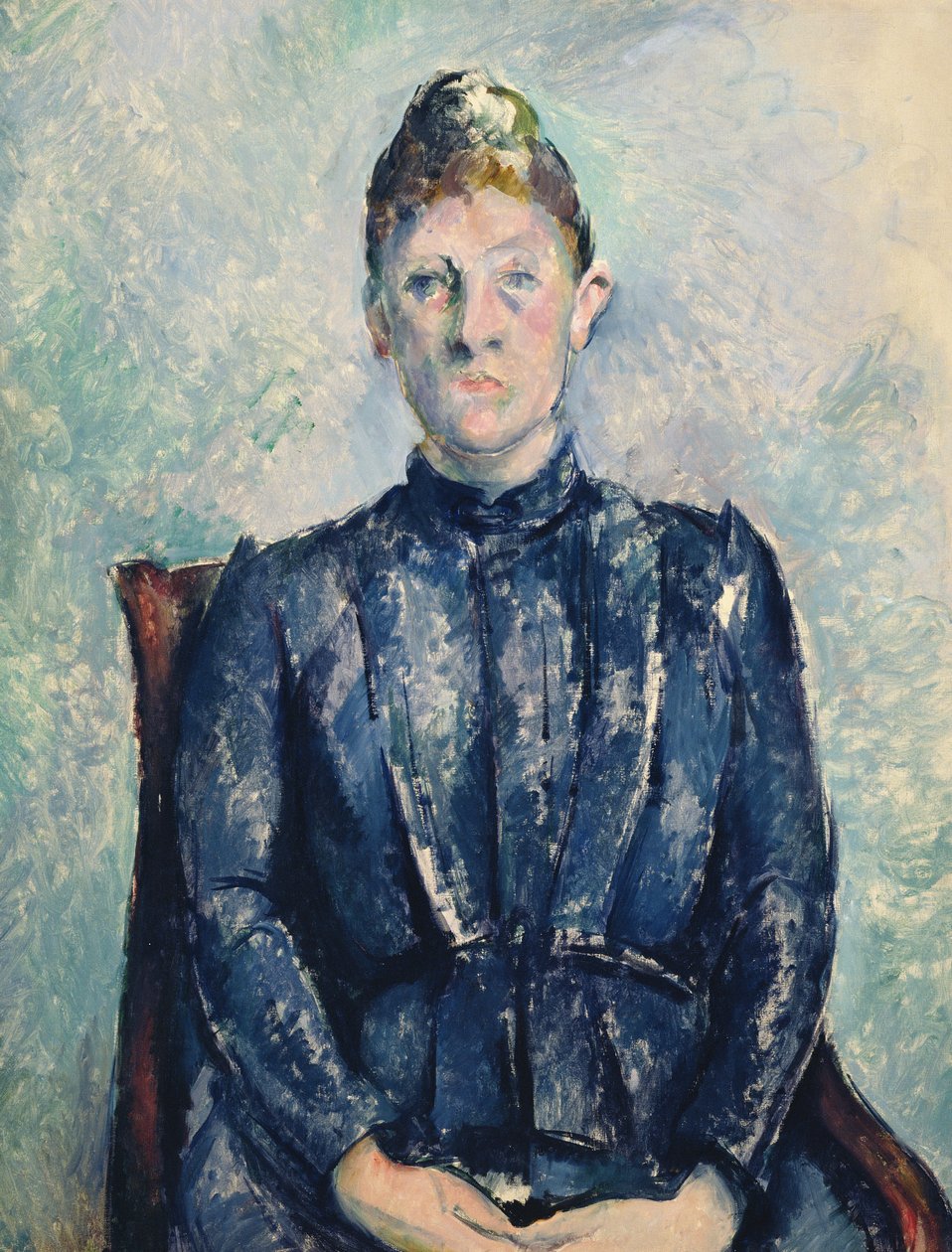 Portrett av Madame Cezanne, ca. 1890 (olje på lerret) av Paul Cézanne