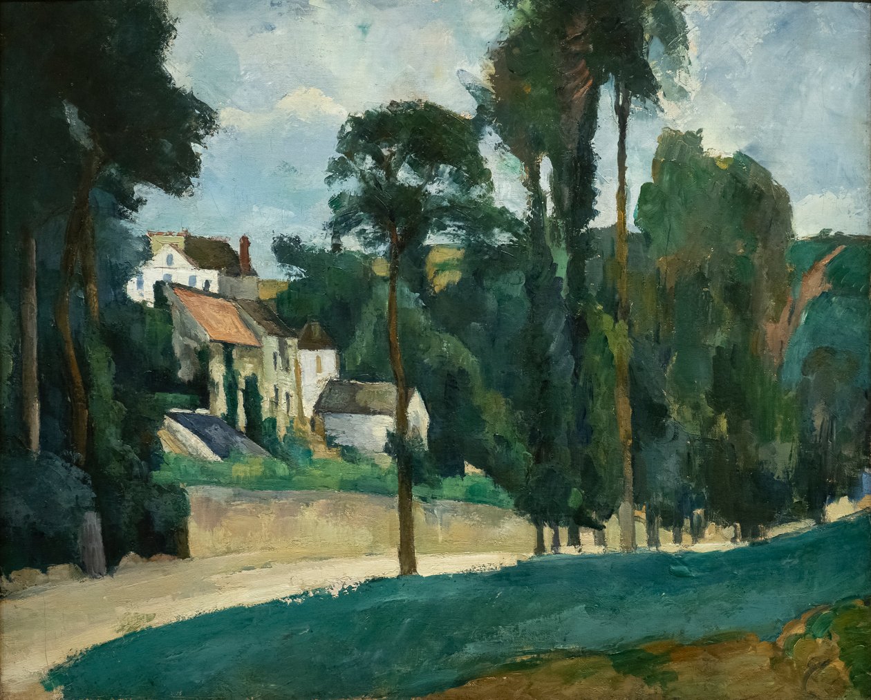 Vei i Pontoise (Clos des Mathurins) av Paul Cézanne