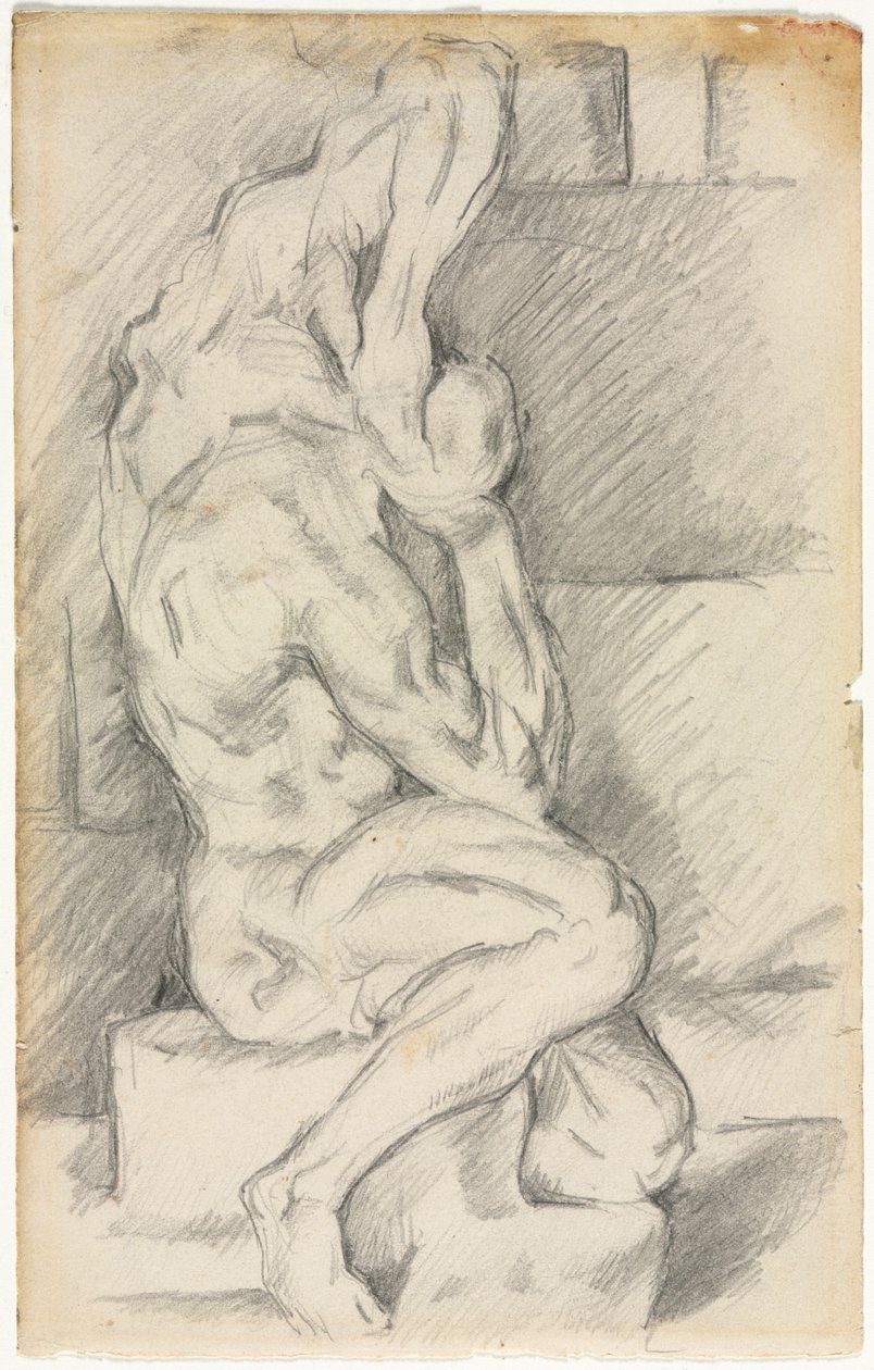 Skisse av anatomisk skulptur (recto) av Paul Cézanne