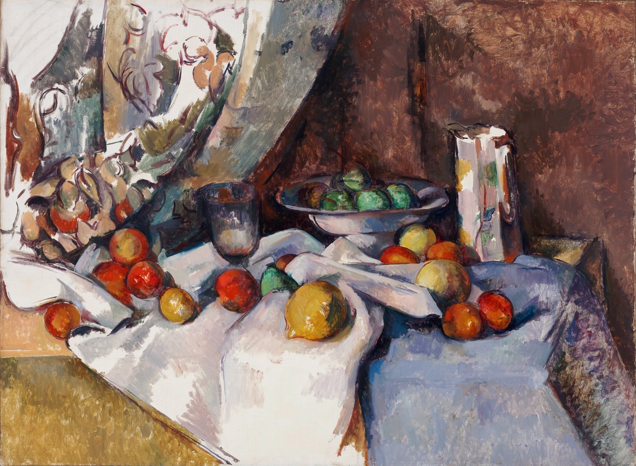 Stilleben med epler av Paul Cézanne