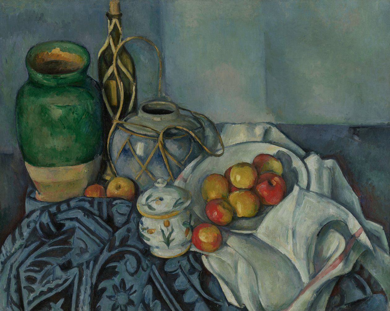 Stilleben med epler av Paul Cézanne