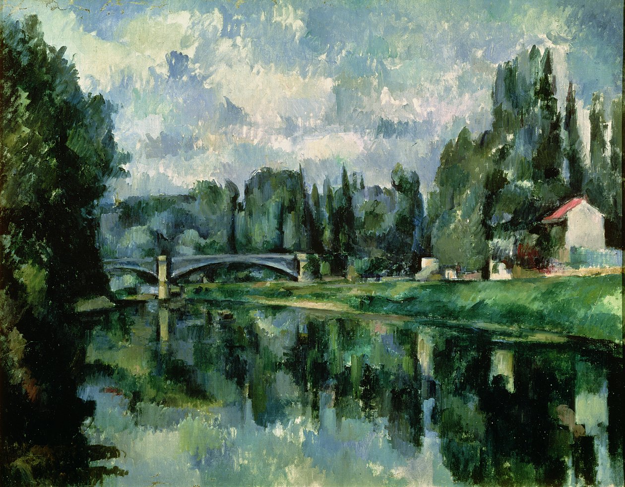 The Banks of the Marne at Creteil, ca. 1888 (olje på lerret) av Paul Cézanne