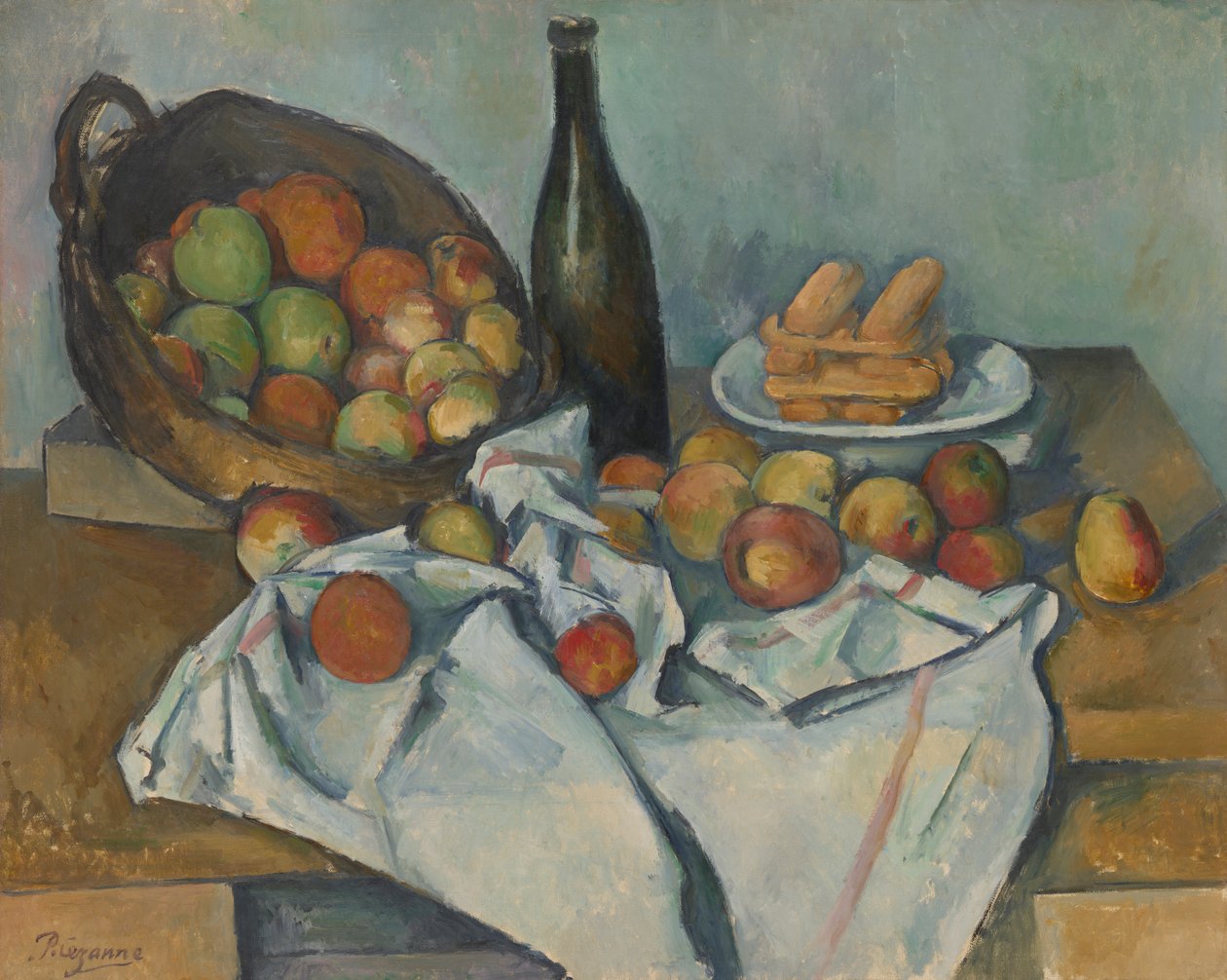 Kurven med epler av Paul Cézanne