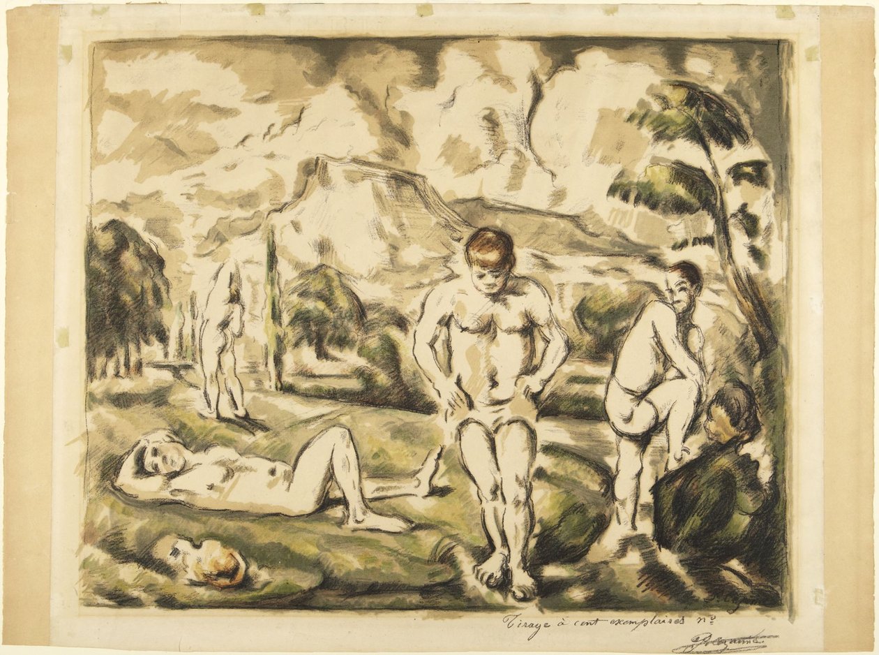 De badende av Paul Cézanne