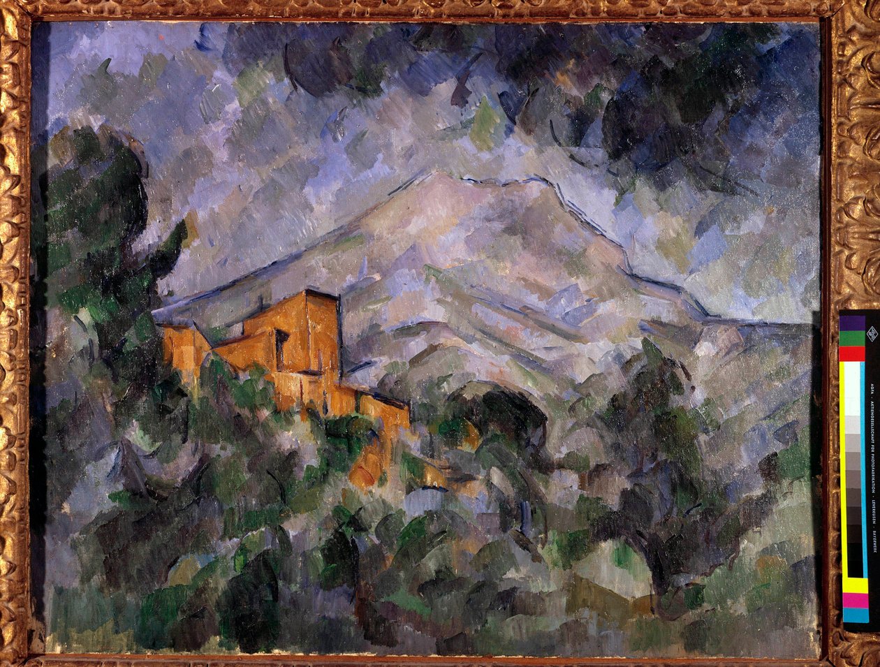 The Holy Mountain Victory and the Black Castle-maleriet av Paul Cezanne (1839-1906) 1904-1906 Tokyo, Bridgestone Museum av Paul Cézanne