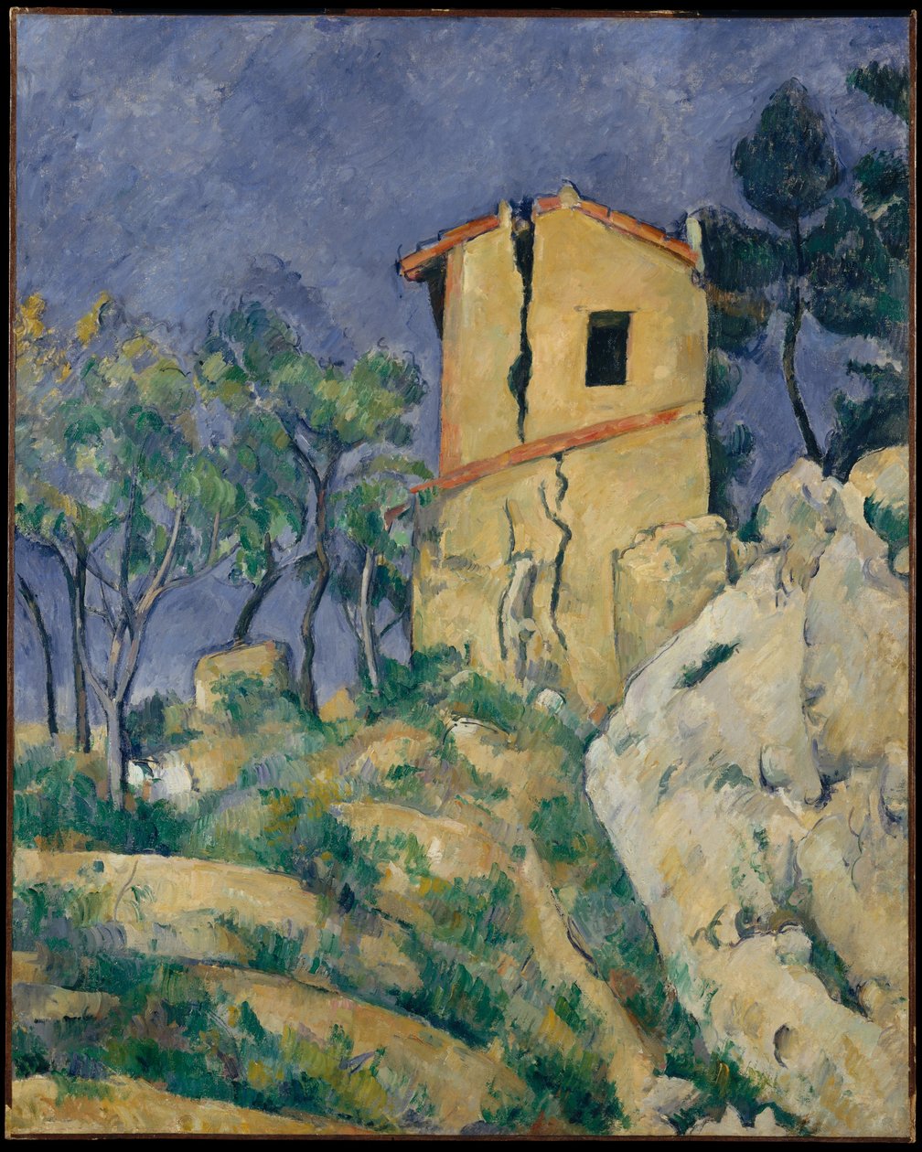 Huset med de sprukne veggene av Paul Cézanne