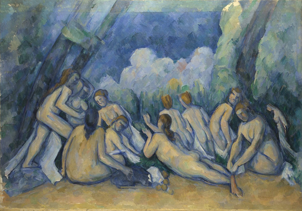 The Large Bathers, ca. 1900-05 (olje på lerret) av Paul Cézanne