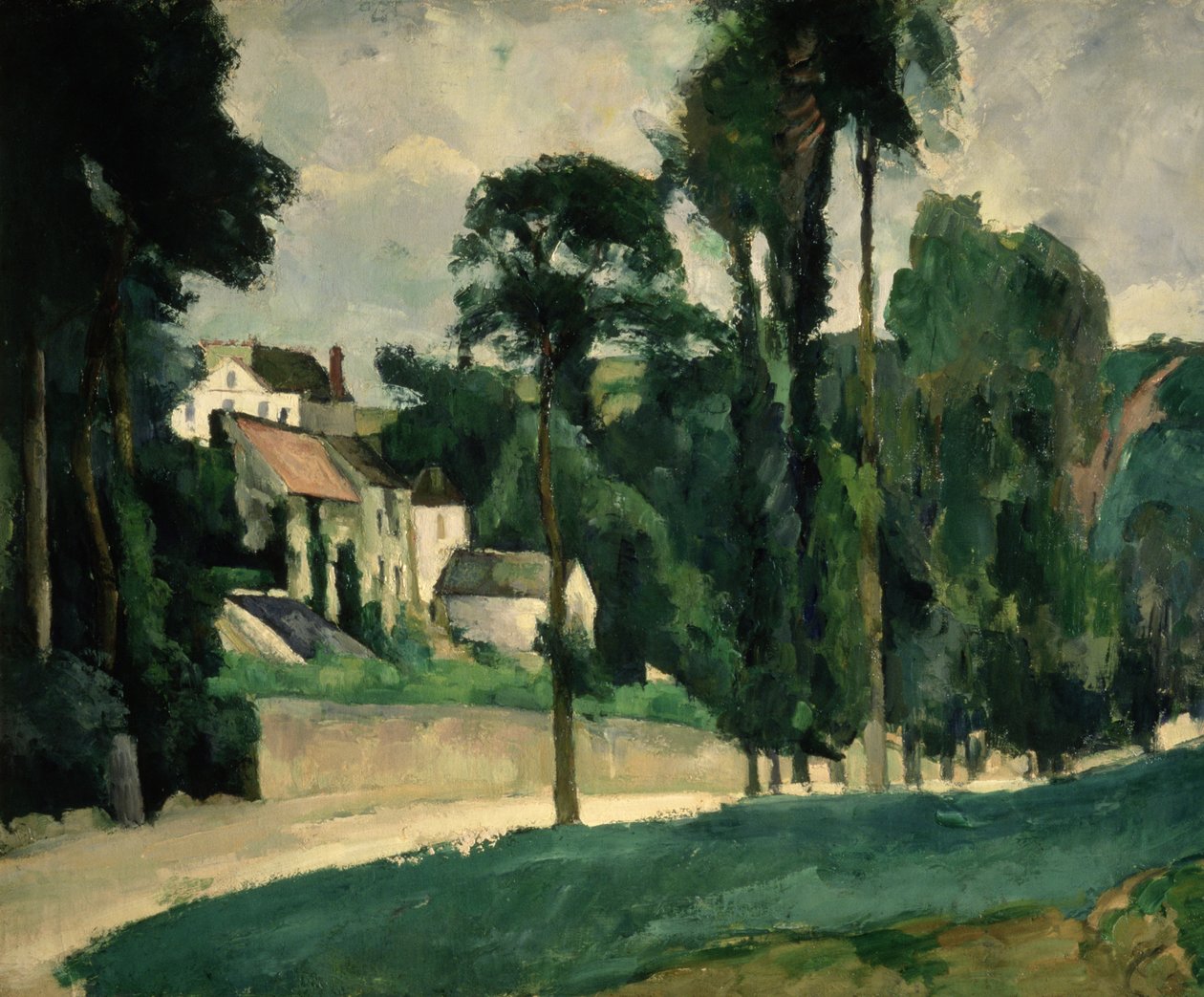 Veien ved Pontoise av Paul Cézanne