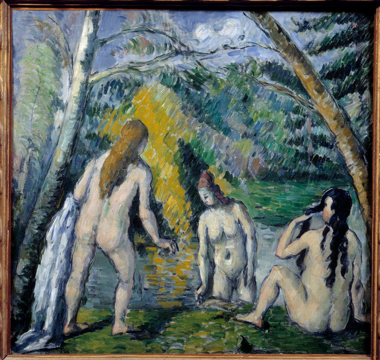 Three Bathers av Paul Cezanne (1839-1906). 1879 av Paul Cézanne