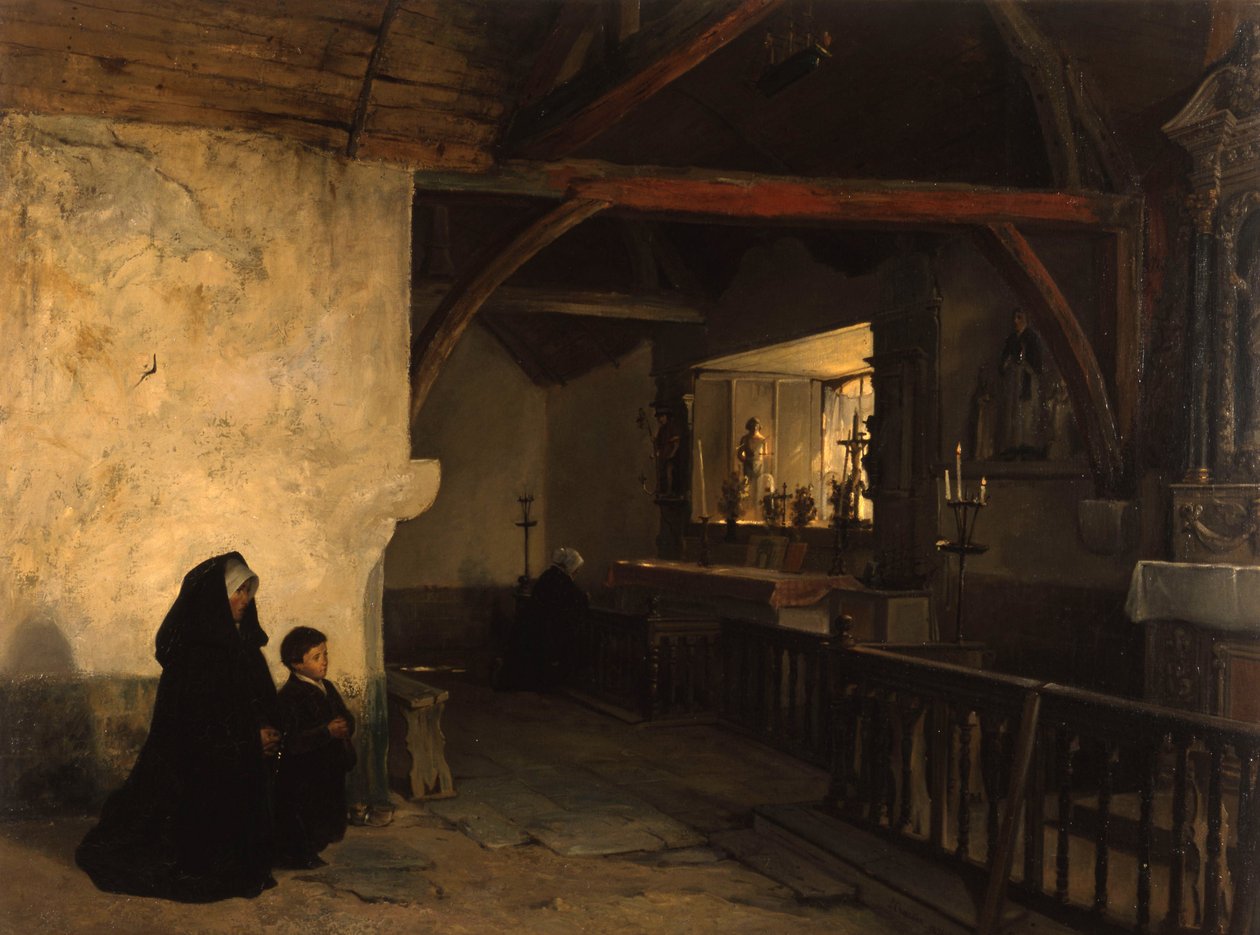 Et fiskerkapell nær Plouha av Paul Chardin
