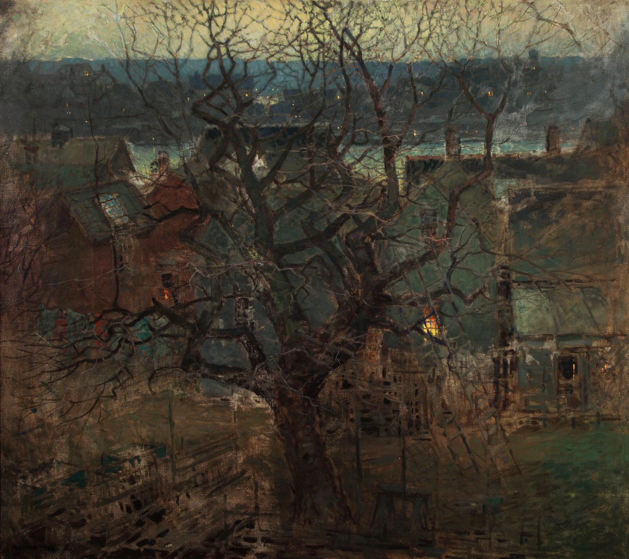 Charles River, Boston, ca. 1910 av Paul Cornoyer
