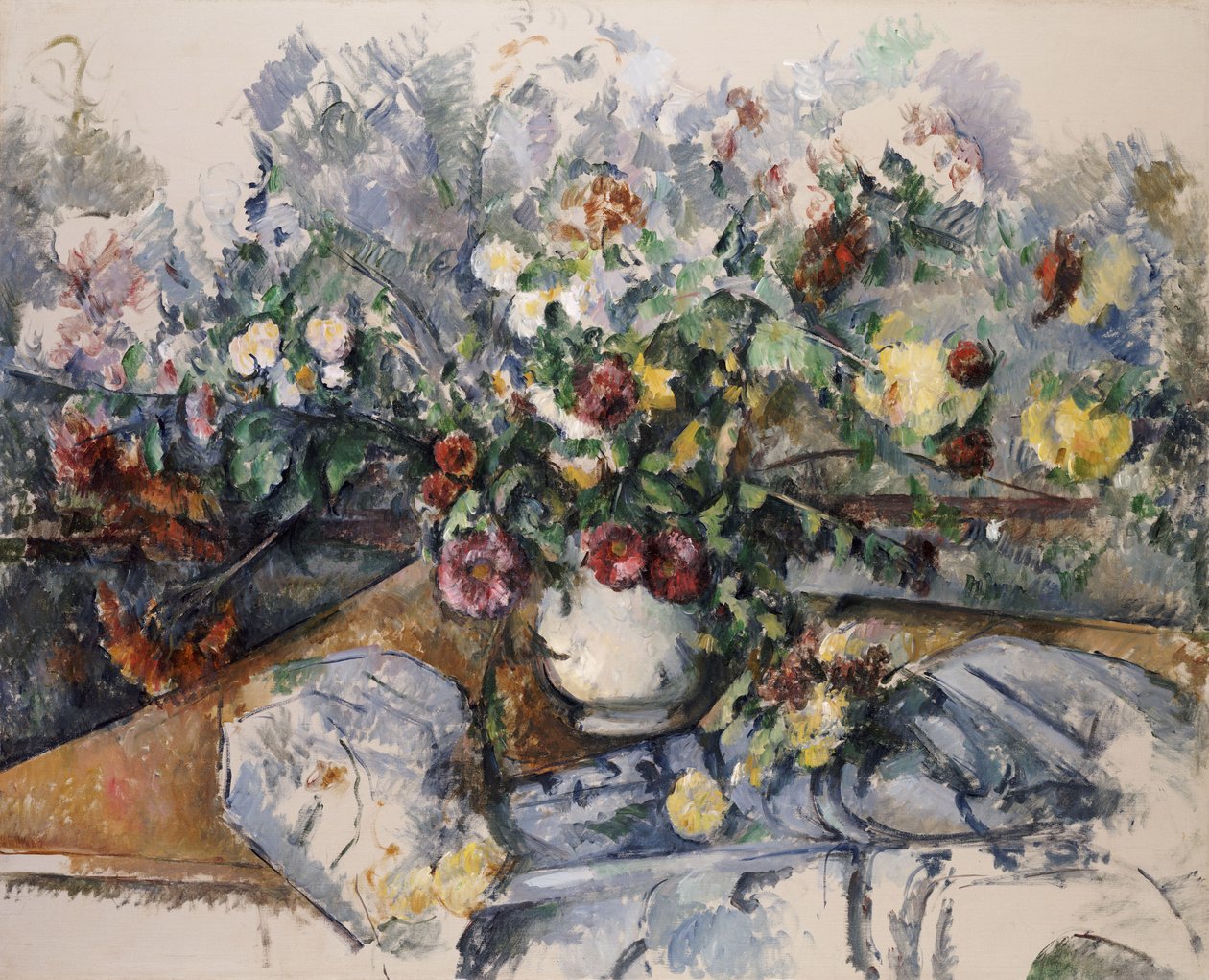En stor bukett blomster, ca. 1892-95 av Paul Cézanne