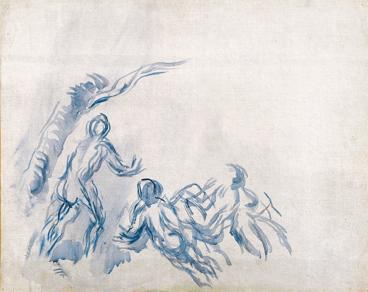 Badende Badere, 1904-1906 av Paul Cézanne