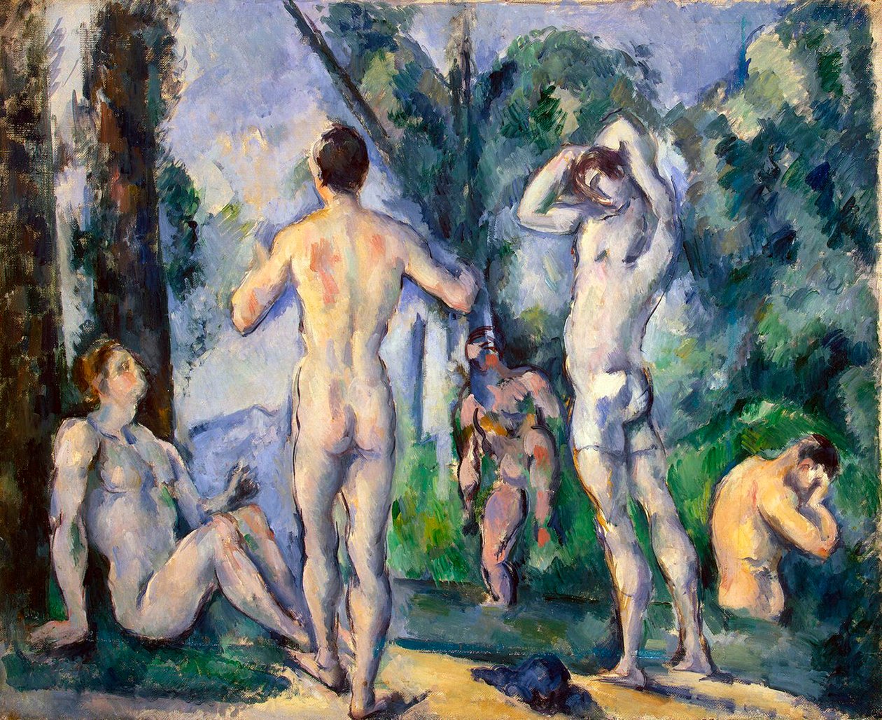 Badende, c1890. av Paul Cézanne