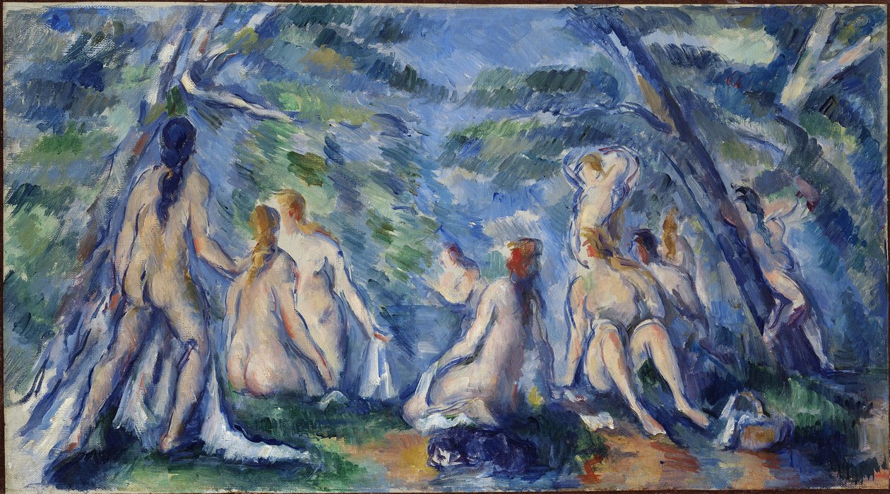 Badende, ca 1895-1896. av Paul Cézanne