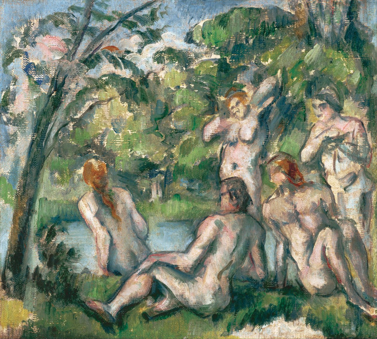 Badere av Cezanne, Paul (1839-1906) av Paul Cézanne