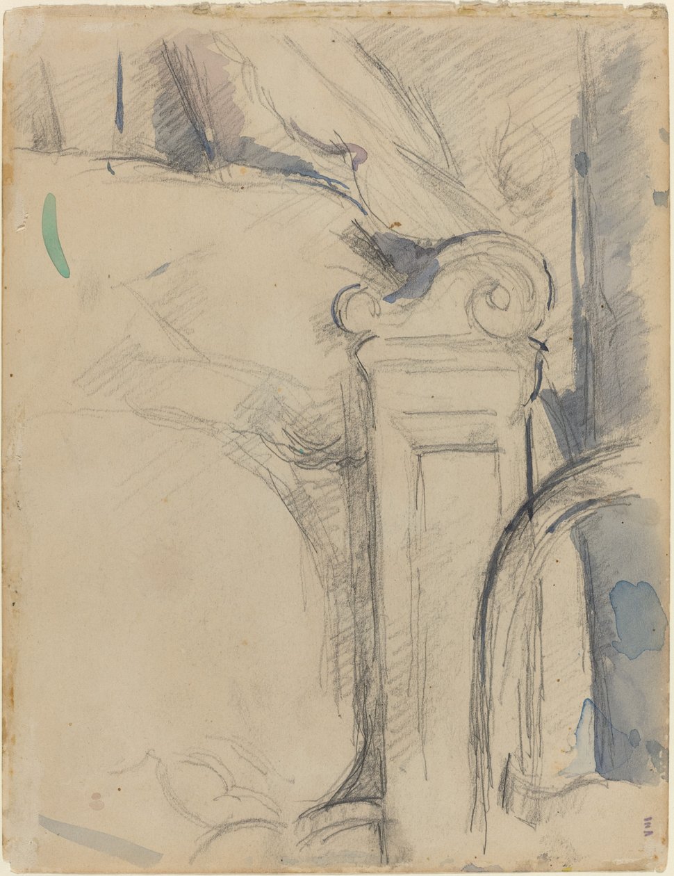 Sengestolpe [verso], ca. 1895. av Paul Cézanne