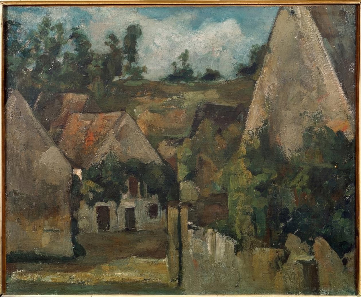 Kryss av rue Rémy i Auvers av Paul Cézanne