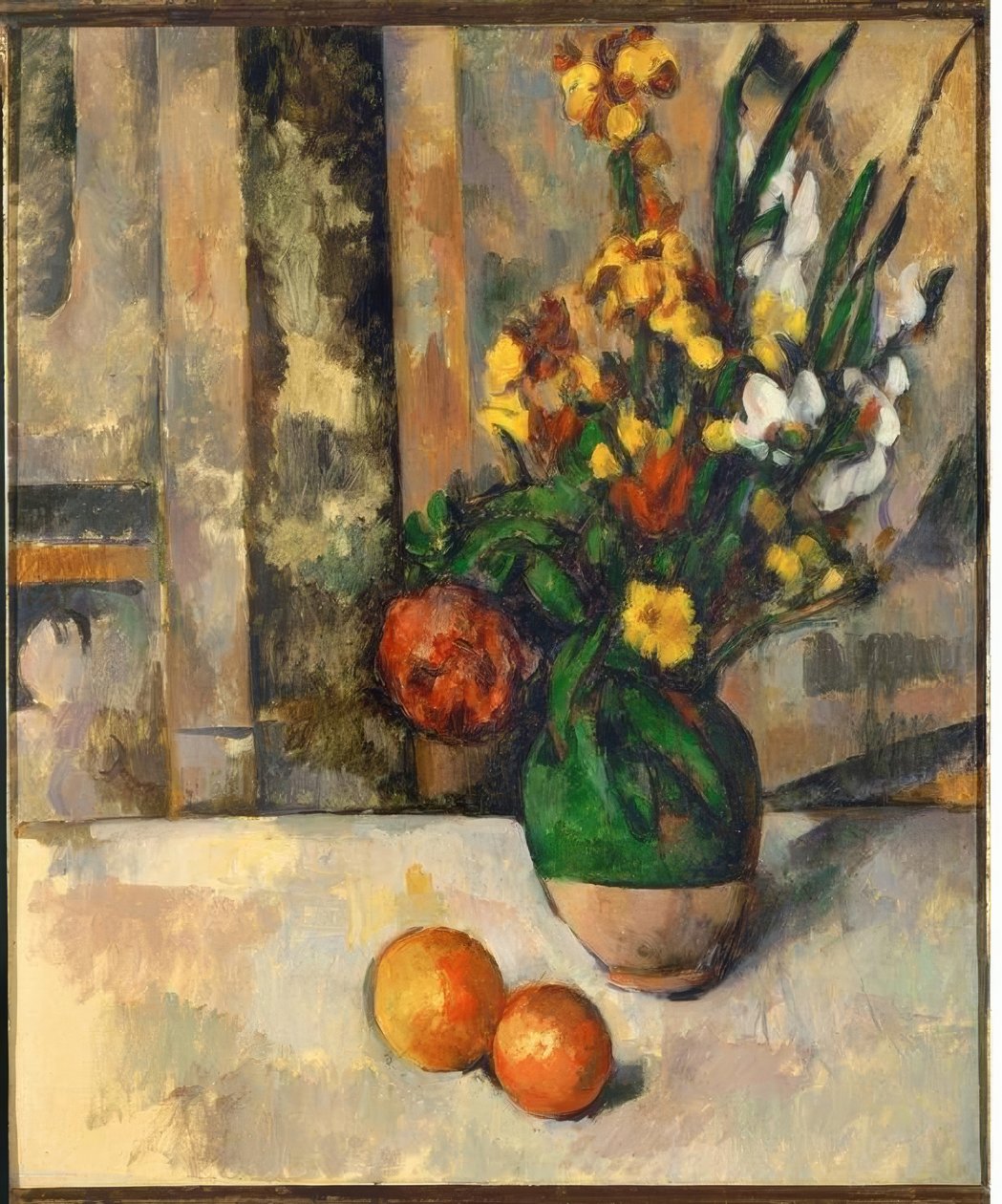 Cézanne, vase med epler / 1883–87 av Paul Cézanne