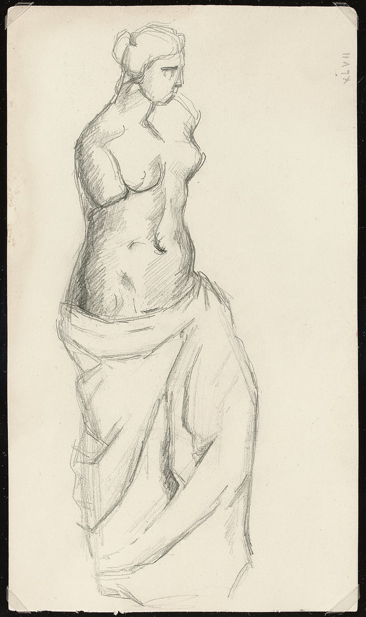 Fra antikken: Venus de Milo, c.1872-73 av Paul Cézanne