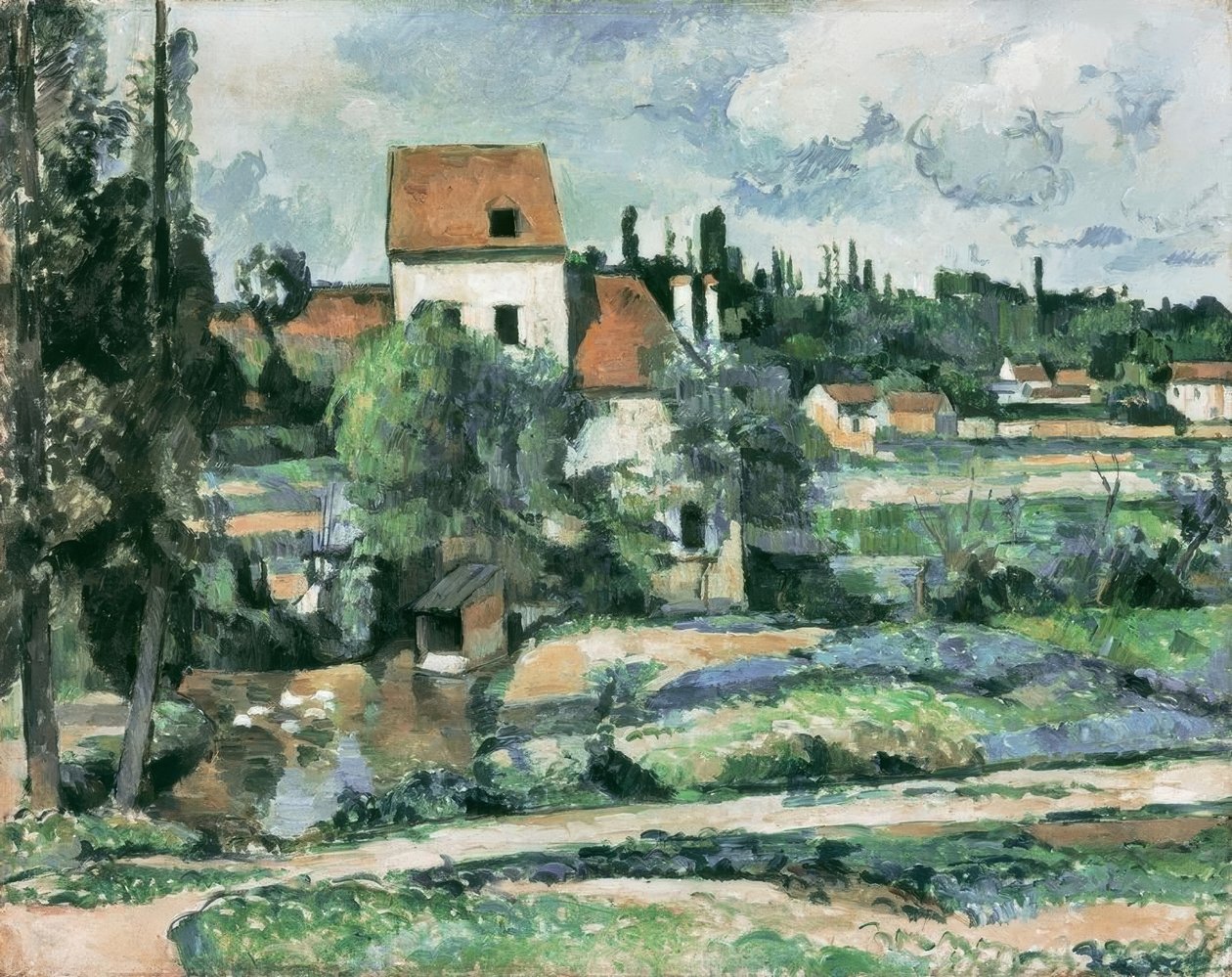 Bruket på Couleuvre nær Pontoise av Paul Cézanne