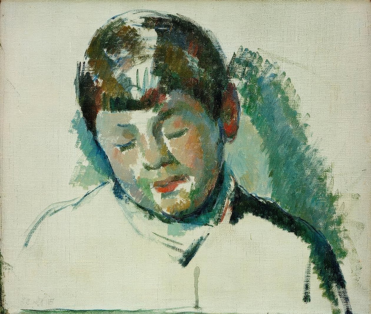 Skisse for et portrett av kunstnerens sønn av Paul Cézanne