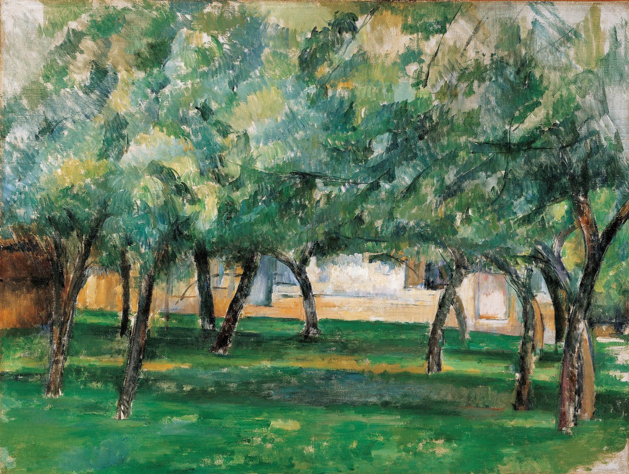 Gård i Normandie, 1885-1886 av Paul Cézanne