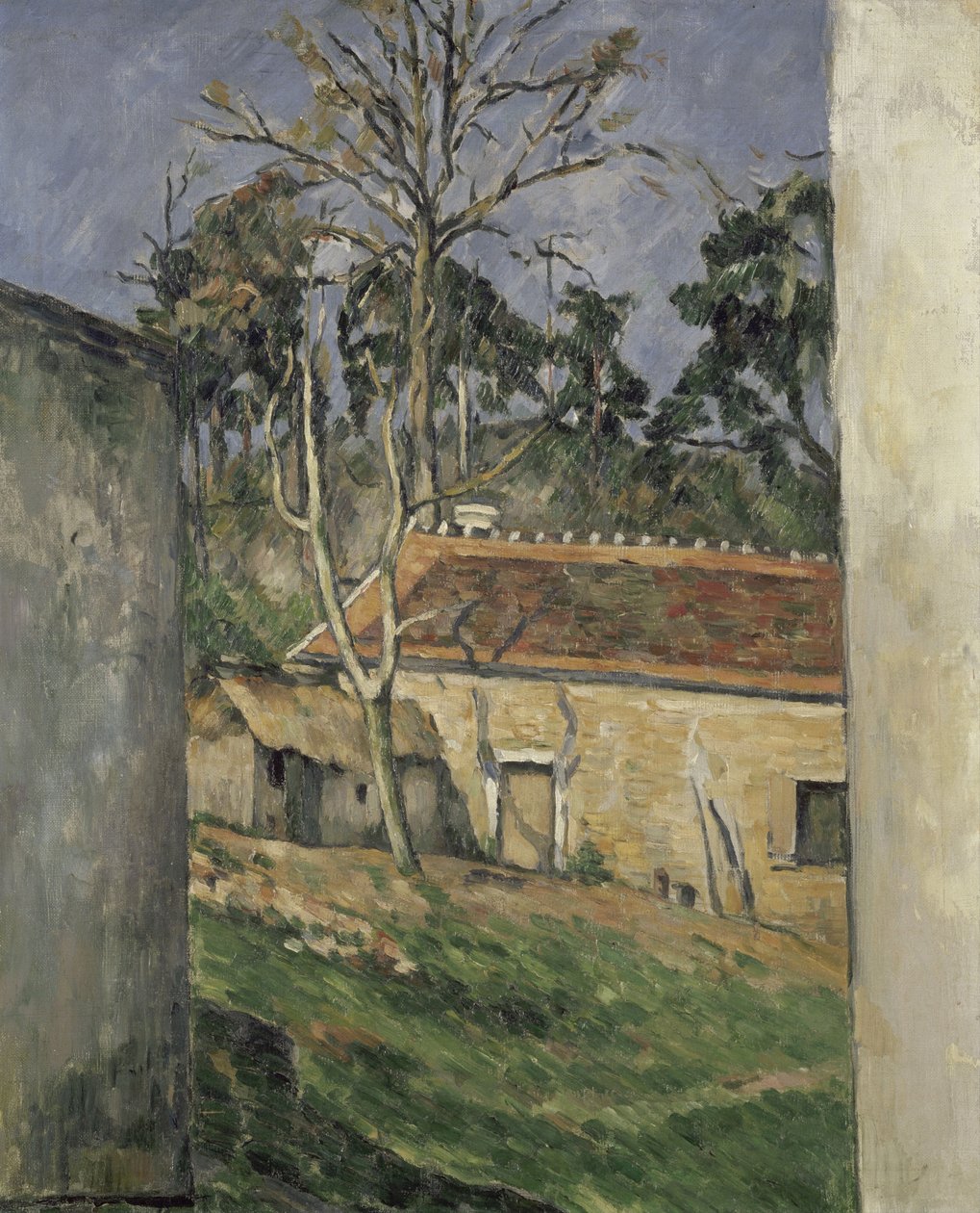 Gårdstun, 1879 av Paul Cézanne