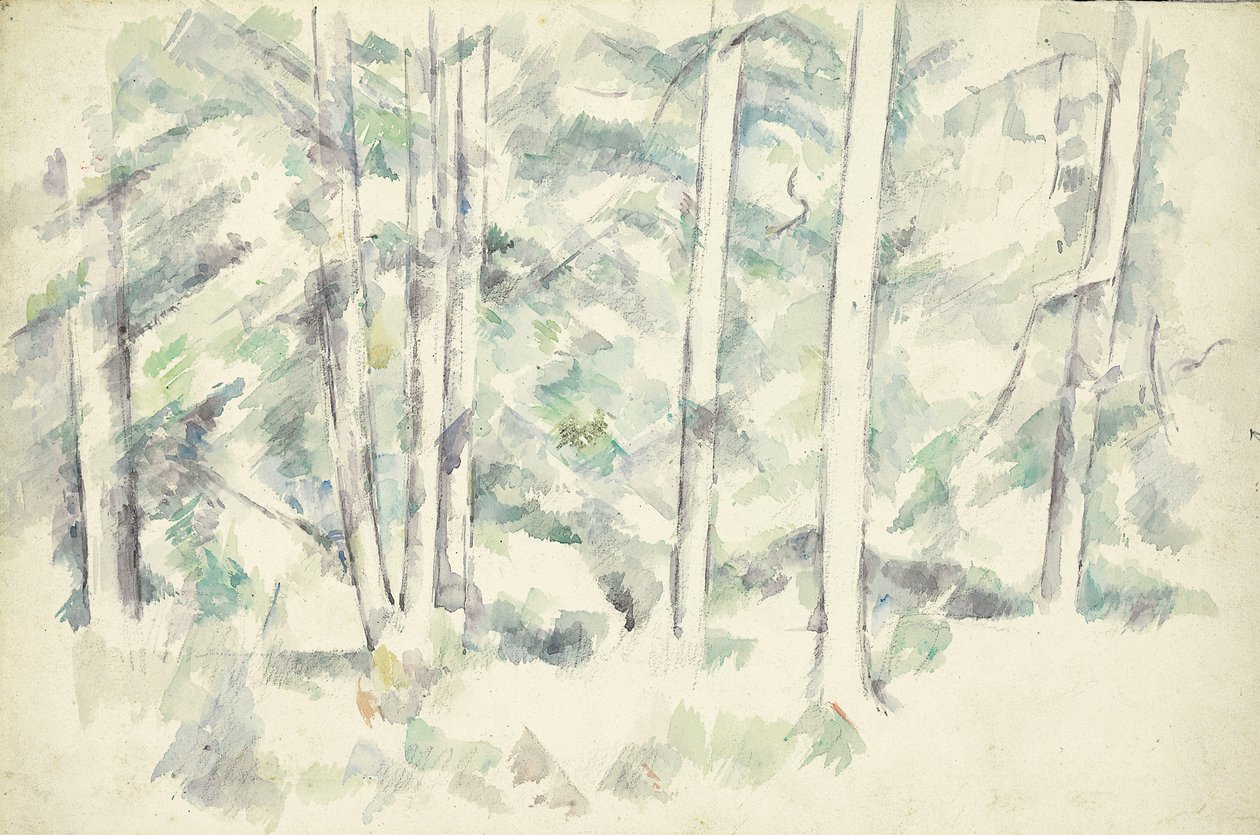 Skog, ca. 1890 av Paul Cézanne