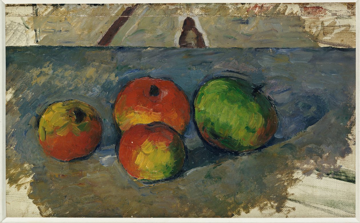 Fire epler, ca. 1879-82 av Paul Cézanne