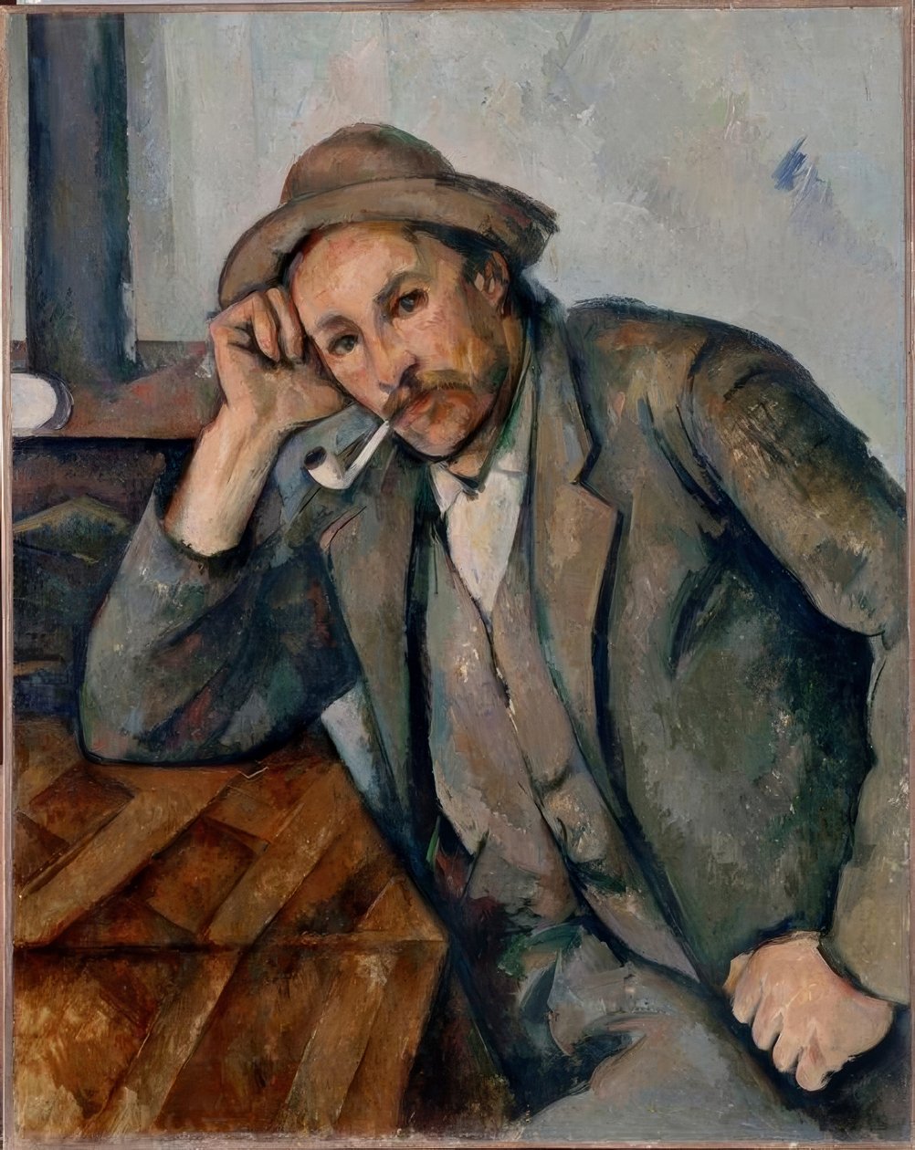 Lengende røyker av Paul Cézanne