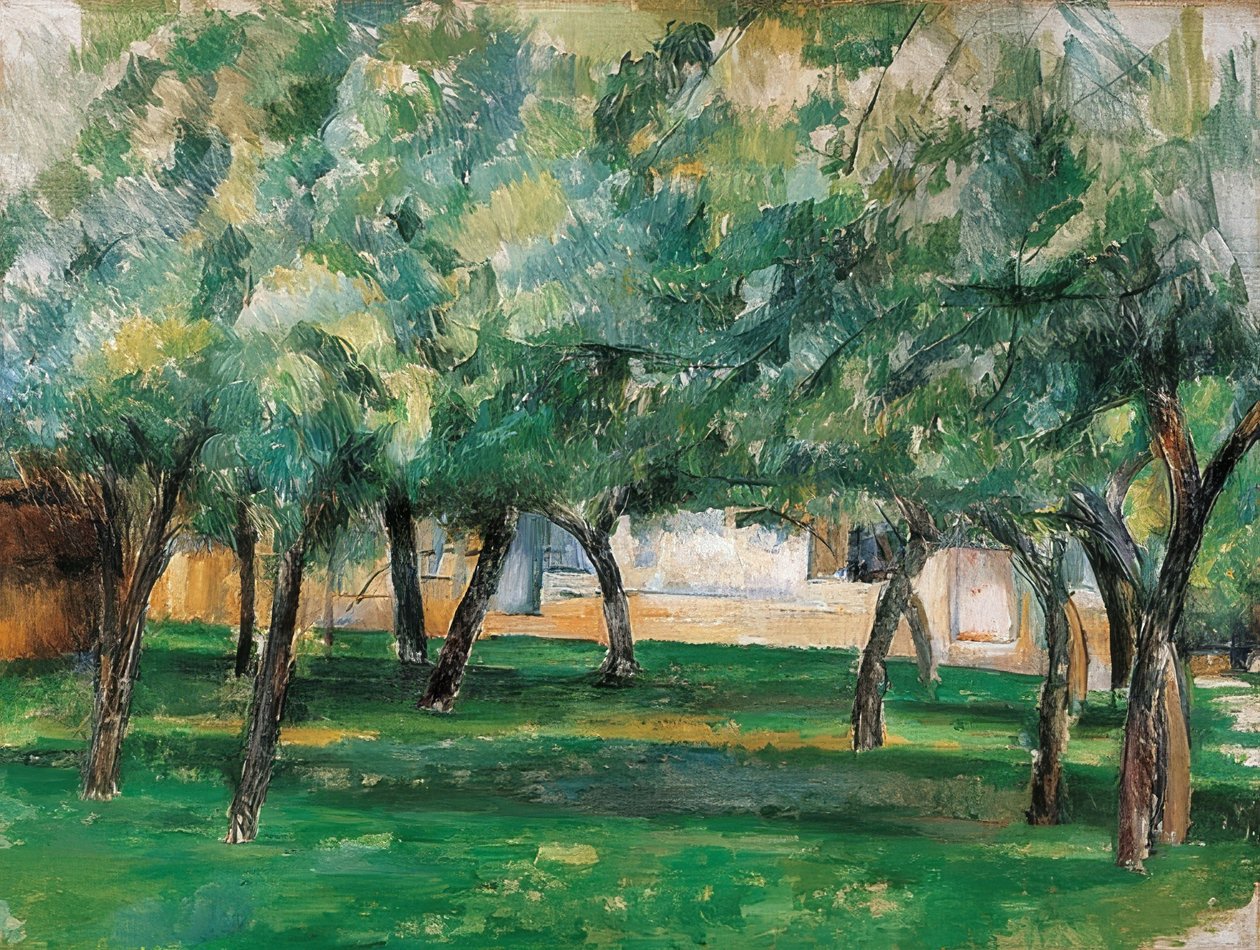 Husmannsplass i Normandie. Rundt 1885-86 av Paul Cézanne