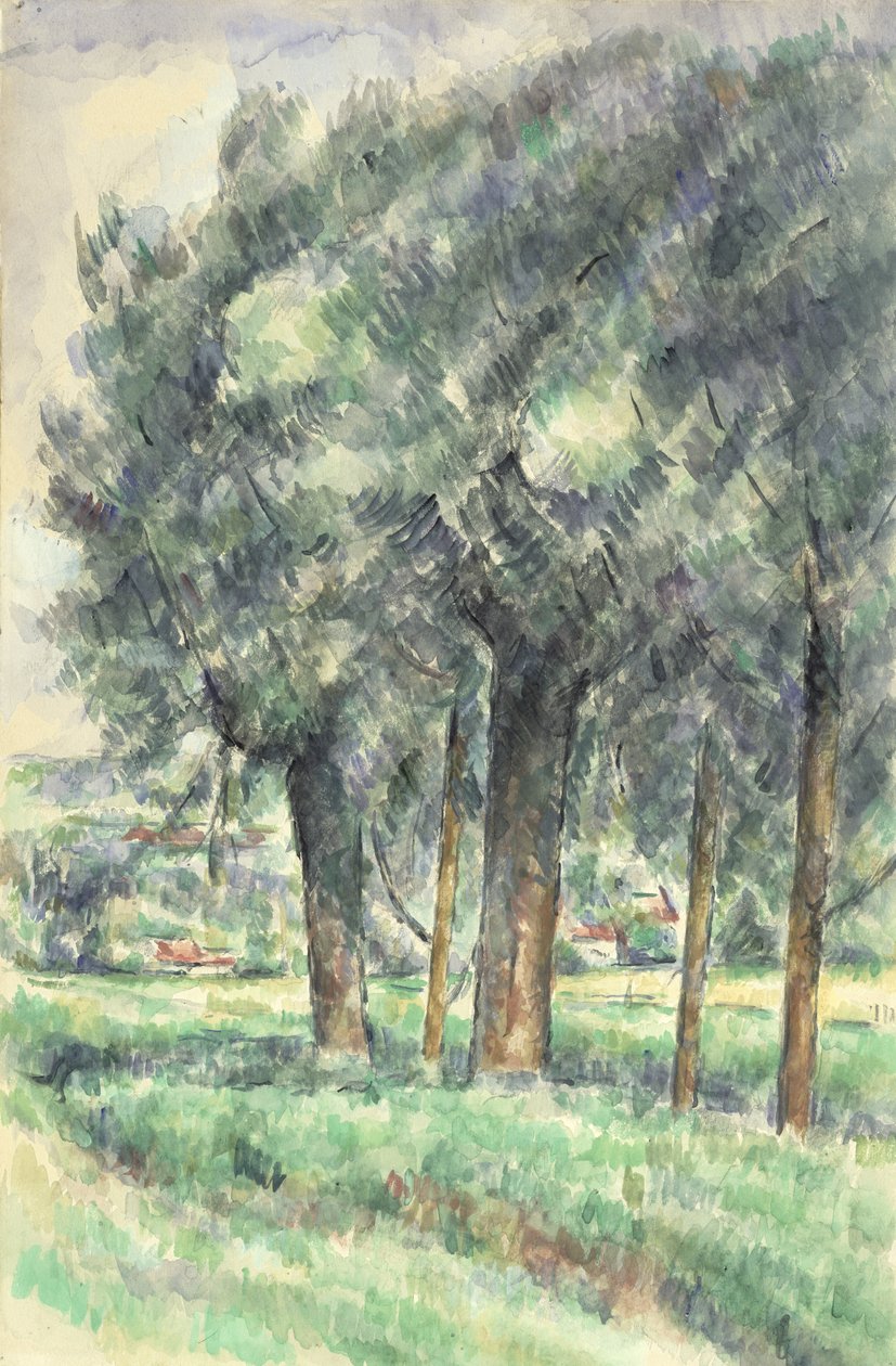 Gruppe av trær, 1877-80 av Paul Cézanne
